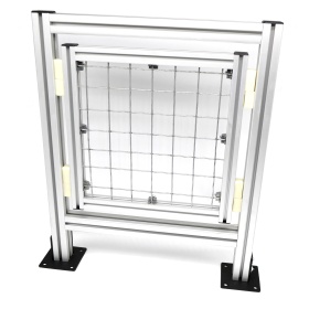 Пример крепление сетки к профилю