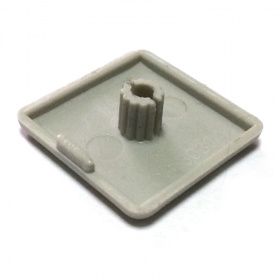 Заглушка торцевая, серая, 30х30