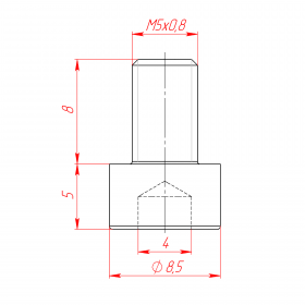  M5x8 , DIN912