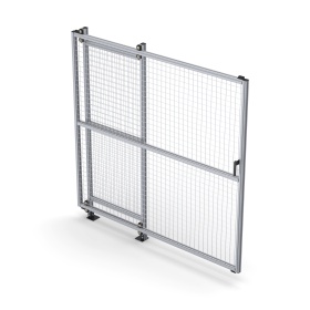 SG-40-SlideDoor | Секция с откатной дверью 2000x2000 для ограждения, серия 40 (Анодированные) изображение 2