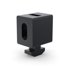 Клипса винтовая черная в паз 8 мм серии 40 3008 black