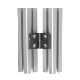 Шарнир пластиковый в сборе с профилем 45 серии