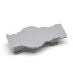 Заглушка пластиковая серого цвета для быстрых соединителей с пазом 10 мм