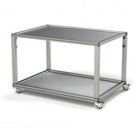 Мобильный стол размером 1000х700 мм с регулировкой по высоте рабочей поверхности