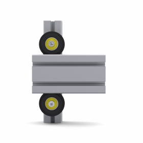 6241 | Двойной держатель роликов, паз 8 мм, к профилям 40х80 изображение 6
