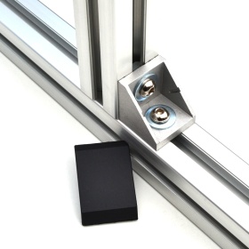 Угловой соединитель 45х45 с заглушкой