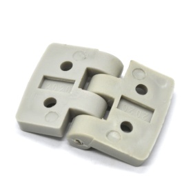 Шарнир дверной пластмассовый серый для профилей 20х20 мм