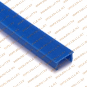 Заглушка синяя пластиковая, для конструкционных профилей с пазом 10 мм