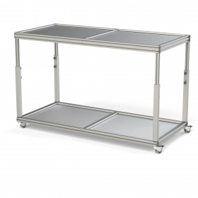 Передвижной стол 1500х700 мм с регулируемой по высоте столешницей