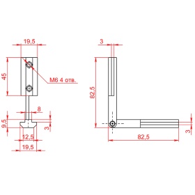 Чертеж соединителя арт. 5350