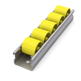 Роликовые стальные направляющие RSI-STE28A, тип A, STE-28A, диаметр роликов 28 мм