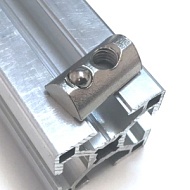 5049 | Сухарь пазовый c прижимным шариком, паз 8, серия 30, М6