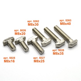 Т-болты серия 40 с пазом 8 мм