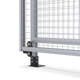SG-45-SlideDoor | Секция с откатной дверью 2000x2000 для ограждения, серия 45 (Анодированные) изображение 3
