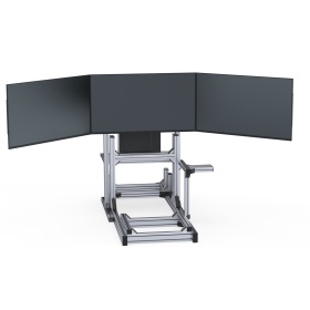 Трипл скрин для симрейсинга облегчённый без покрытия в сборе с кокпитом