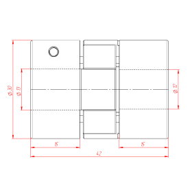 MH-D30L42-12x12.7 | Муфта соединительная, кулачковая изображение 3