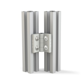 Установка на конструкционный профиль 3013-GRAY петли пластиковой