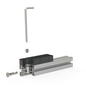 К45-S10, Кондуктор крепление углового соединителя в профиль