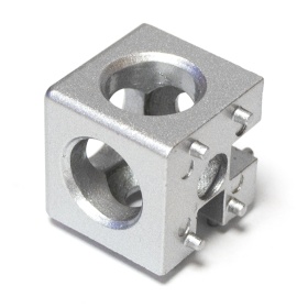 Кубический угловой соединитель 30х30 мм на 3 соединения