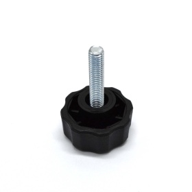 Ручка-фиксатор с пластиковым основанием и резьбой М5х20 мм