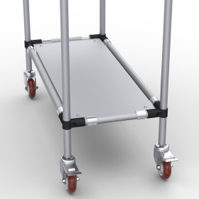 RSI-MST-900x400x1300-3 | Стойка подкатная 900х400х1300 3 полки изображение 2