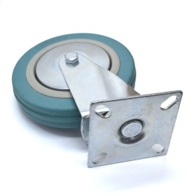 RSI932125 | Колесо поворотное D125 с платформой 76х76 мм, креп. 60х60 мм, 100 кг изображение 1