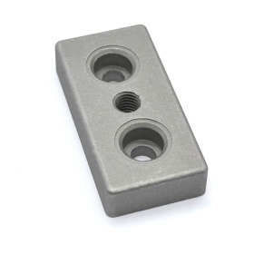 7002-AL-Slot8-M12 | Опорная плита алюминиевая M12-40х80 паз 8