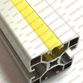 Профиль защитный, пластиковый, желтый, для паза 8 мм