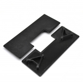 Черная торцевая пластиковая заглушка для профиля 60х160 мм