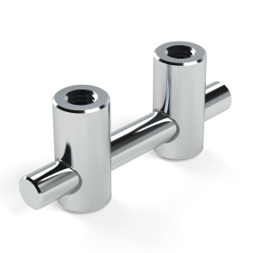 Артикул 5772. Обозначение: Быстрый соединитель двойной, серия 15, 20 и 25 паз 6