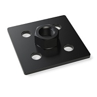 7006-сталь-М20 | Опорная плита стальная 90х90 (М20)