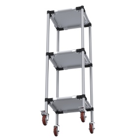 RSI-MST-400x400x1300-3 | Стойка подкатная 400х400х1300 3 полки изображение 5