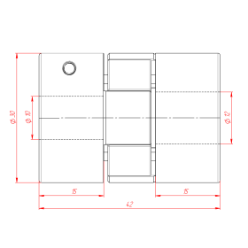 MH-D30L42-10x12 | Муфта соединительная, кулачковая изображение 3