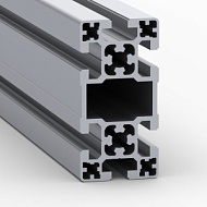 OB-50100-BP | Профиль 50х100 мм. Паз 10 мм (Без покрытия)