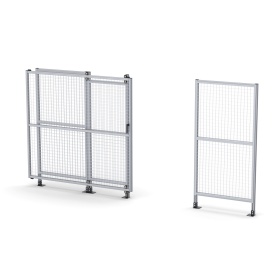 SG-45-SlideDoor | Секция с откатной дверью 2000x2000 для ограждения, серия 45 (Анодированные) изображение 7
