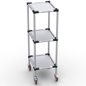 RSI-MST-500x400x1300-3 | Стойка подкатная 500х400х1300 3 полки изображение 3