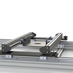 Комплект RSI-21002 — вид рабочего стола и направляющих.