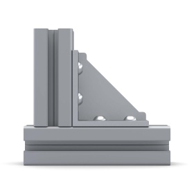 Прямоугольный угловой соединитель облегченный на профиль серии 40 паз 8