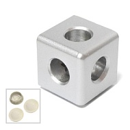 2071 | Трехсторонний кубический соединитель (к профилям серии 40)