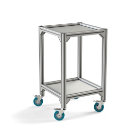 RSI-1008-500х500х850-2 | Стойка подкатная 500х500х850 2 полки