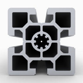 OB-6060S10-HEAVY-BP | Профиль 60х60 мм. Паз 10 мм усиленный (Без покрытия) изображение 2