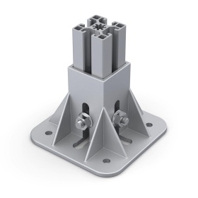 RSI-7206C | Фундаментная опора, алюминиевая, для профиля 45x45, крепление в центре изображение 0