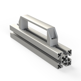 Визуальное изображение алюминиевой ручки с конструкционным профилем