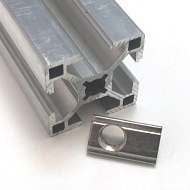 5050 | Сухарь пазовый c прижимным шариком, паз 8, серия 30, М8