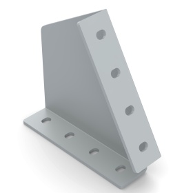 Уголок соединитель, стальной серый 40х160 60 градусов