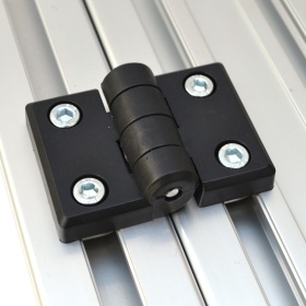 Петля дверная, пластиковая для станочных профилей 45х45