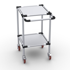 RSI-MST-500x500x900-2 | Стойка подкатная 500х500х900 2 полки изображение 6
