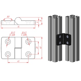Чертеж навеса правого 3184