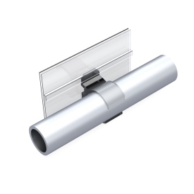 Крепление бейджа F-2083 на трубу с диаметром 28 мм.