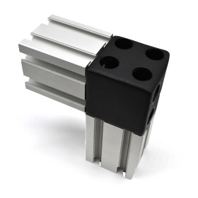 Стальной кубический соединитель 60х60 мм, 2-ухсторонний